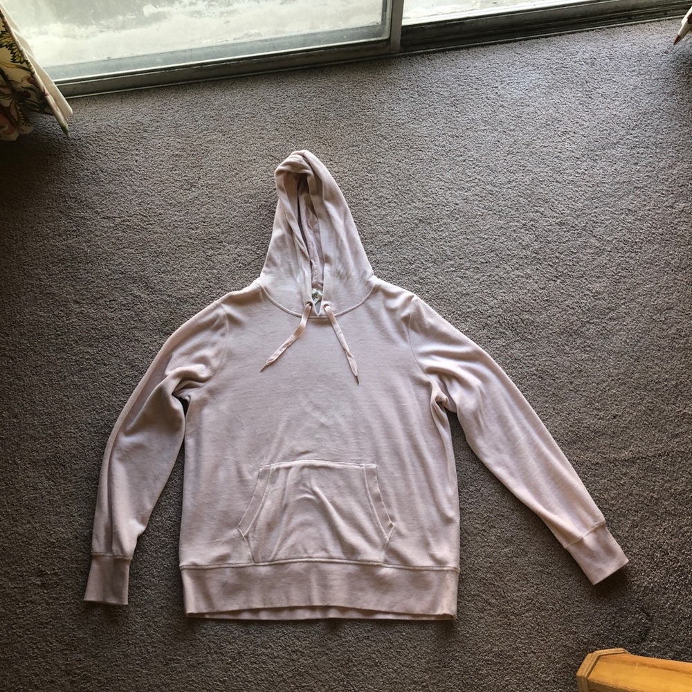 H&M pink velvet sweatshirt